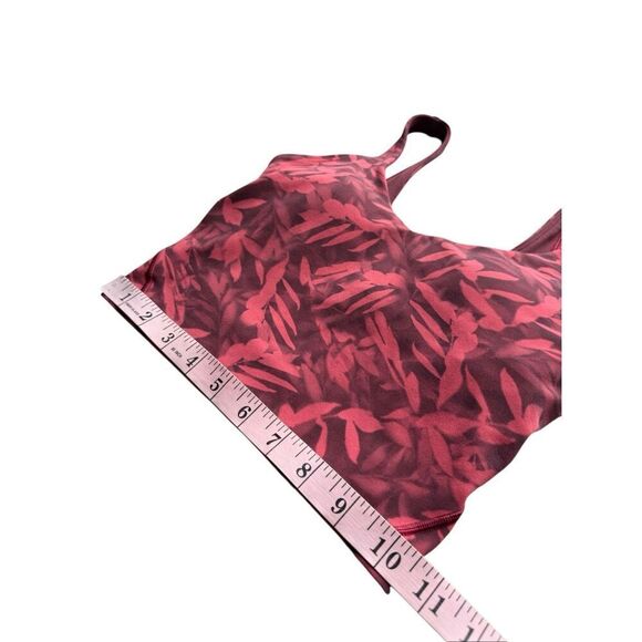 Lululemon Align Cropped Tank Top In Spray Leaf Fireside Red Multi Size 2 - Picture 9 of 11